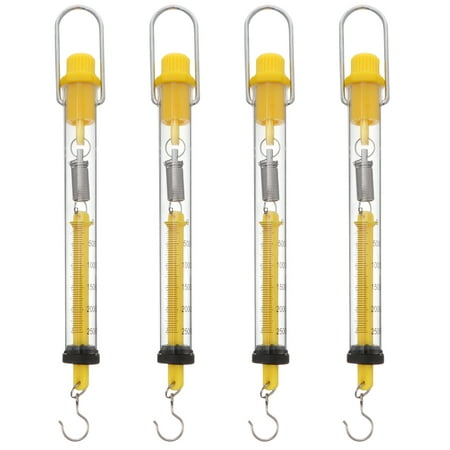 4Pcs Spring Scale Tubular Spring Scale Newton Force Meter Dynamometer ...