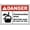 Warning Sign 1, variant on Danger Controlled Access Zone Authorized Personnel Only Sign - 8"x12" Vintage Metal Warning Wall Decor for Home Farm Bar Coffee Shop Club