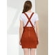 thumbnail image 5 of INSPIRE CHIC Día de San Patricio Falda De Tirantes Rectos De Cintura Alta De Traje De Navidad Para Mujer Rojo naranja XS, 5 of 6
