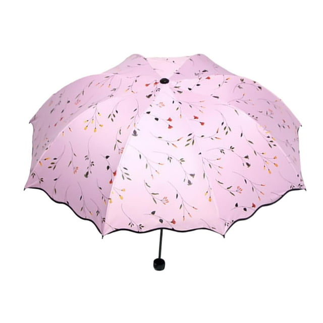 Paraguas bloqueador solar, paraguas de viaje, paraguas impermeable, paraguas plegable. Rosa