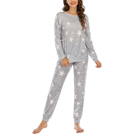 Women Autumn Winter Sleepwear Pajamas Woman Long Sleeve Nightwear Pjs ...