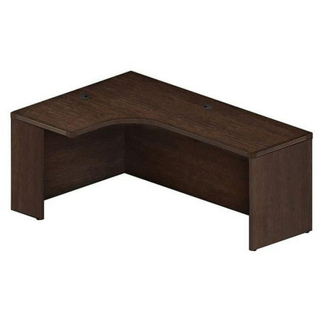 UPC: 0760771879594 | Mayline AEC72LLDC Left Aberdeen Series Extended Corner Table  Mocha – 24 x 72 x 48 in.