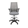 thumbnail image 5 of Adjustable Mesh Stool with Fabric Seat GRAY, 5 of 5