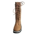 thumbnail image 4 of Bottes Mi-Hautes d'Hiver Durables Imperméables pour Femmes Chaudes Neige Mollet Extérieur, 4 of 6