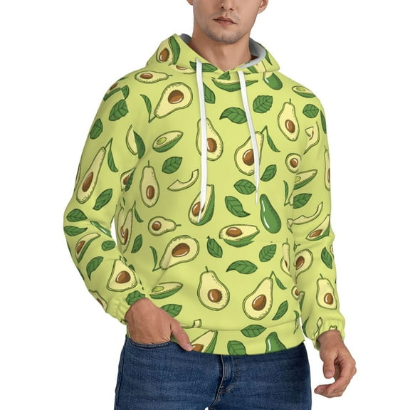 Avocado Pattern Hoodie Men Unisex 3d Fleece Hooded Sweatshirt X-Small