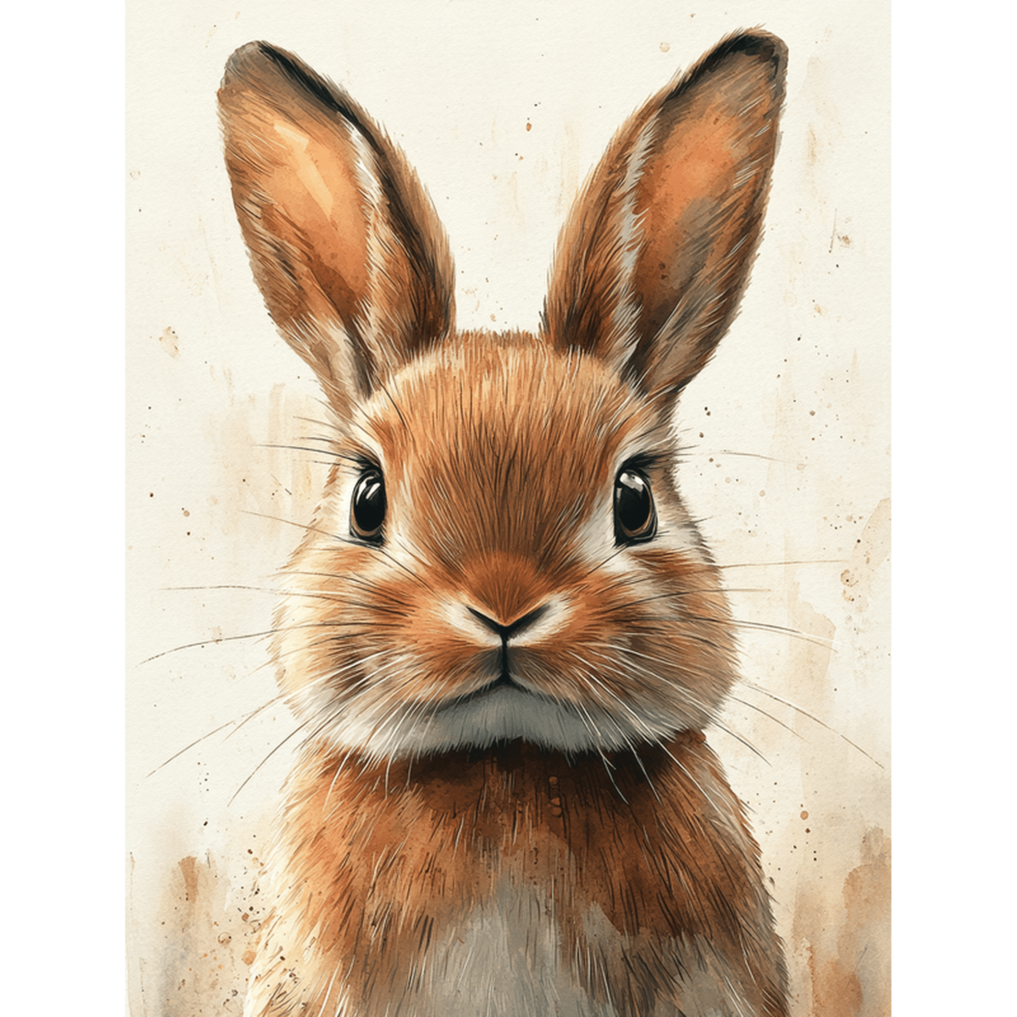 Qisvanset 12x16 Inch Framed Canvas Wall Art Earth Tone Coquette Bow Bunny Neutral Baby Boy Nursery Wall Print