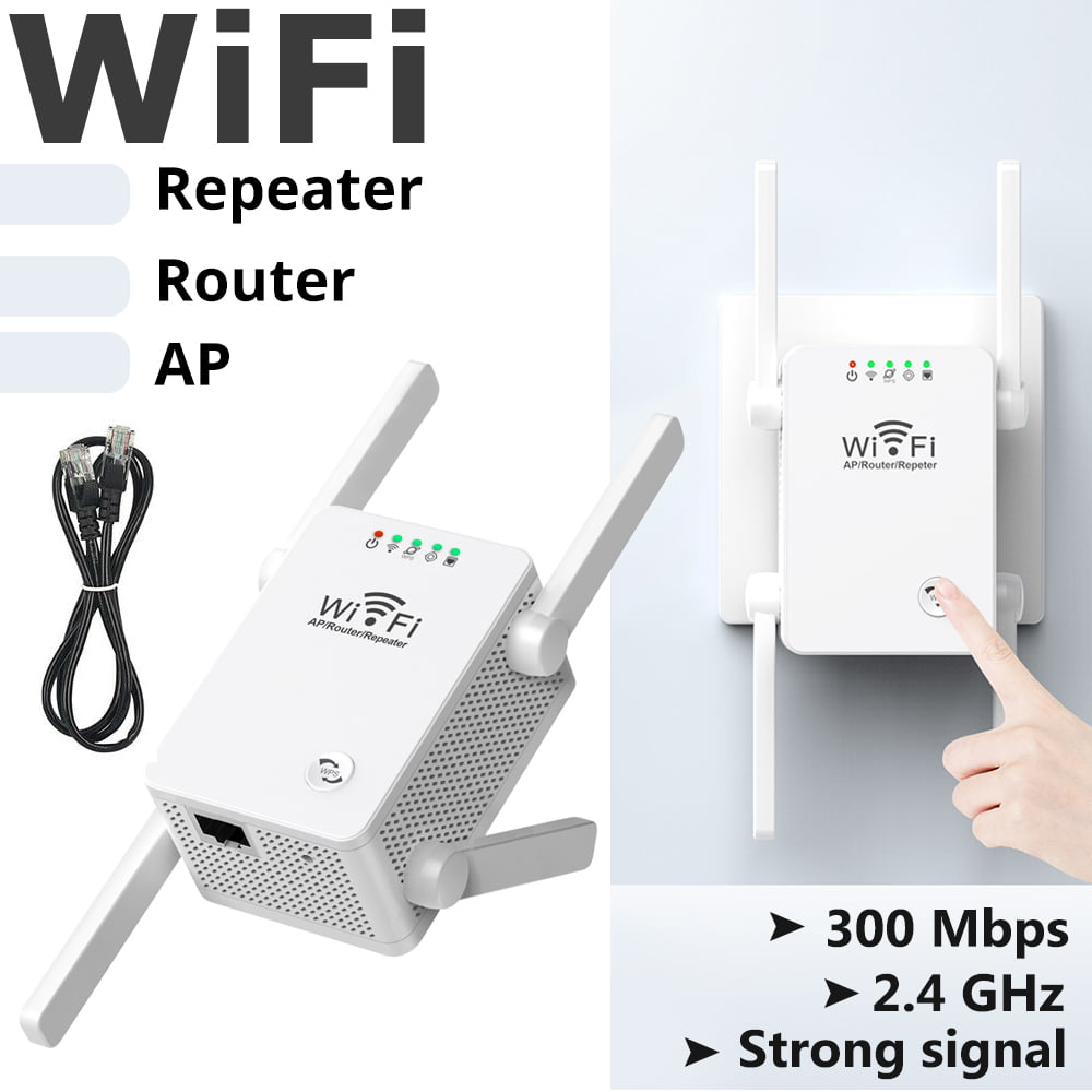 Vraiwofo WiFi Range Extender Signal Range Booster US Plug 300 Mbps