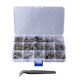 thumbnail image 1 of Guitar Repair Screw Kit Electric Acoustic Guitar Mounting Screws Strap Buckles Kit Luthier Tool with Tweezers Silver, 1 of 4