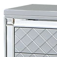 thumbnail image 6 of Benjara Calan 28 Inch Nightstand, 3 Drawers, Pebble Texture, Mirror Trim, Silver, 6 of 6