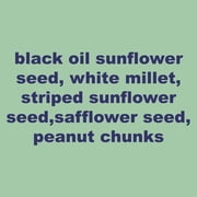 Divine Blend Wild Bird Seed Mix, 25 lbs - Premium Low-Waste Seed with 65% Black Oil Sunflower, Safflower, Millet & Peanuts, High-Energy Mix for Tube, Hopper & Platform Feeders, Carry Handle Bag