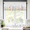 thumbnail image 2 of Rod Pocket Polyester kitchen Curtain Valances for Windows With Floral Design For Indoor Living Room Bedroom Kitchen Decoration 54x18 inch, 2 of 5