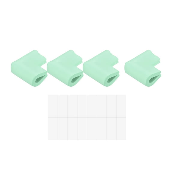 Unique Bargains Corner Guards Edge Protectors, 12Pack U Foam Safety Bumper W Self-Adhesive Tape, 2.16'x1.38'x0.315', Green