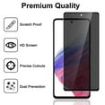 thumbnail image 4 of ZYQEEE 2 Pack Privacy Screen Protector for Samsung Galaxy S23 FE 6.4", Anti-Spy Tempered Glass, Bubble-Free, Easy Install, 4 of 9