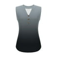 thumbnail image 5 of Womens Button Up Tank Tops, Sleeveless Shirts for Women Summer Fashion Loose Fit Ombre Tie Dye Notch V Neck Dressy Blouses, 5 of 6
