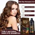 thumbnail image 2 of Champ&uacute; Tinte Casta&ntilde;o Natural 500ml, 3-IN-1 Champ&uacute; Tinte para Cubrir las Canas, Cabello Casta&ntilde;o Nutre & Oscurece para Hombres Mujeres en 10-15 mins (Ches, 2 of 7