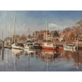thumbnail image 2 of Strube, Ling 14x12 White Modern Wood Framed Museum Art Print Titled - Netherlands Landscape I, 2 of 4