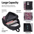 thumbnail image 4 of Easygdp music Skull record Guitar Mochila para Niños y Niñas con Set de Caja de Almuerzo y Estuche para Lápices 3 en 1, Mochila Escolar Estampada para Adolescentes, 4 of 7
