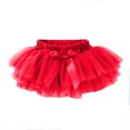 thumbnail image 1 of Robes pour Filles Jupe Tutu Douce Shorts Uni Nœud Patchwork en Maille Robe de Fête Carnaval pour Bébés Filles, 1 of 4