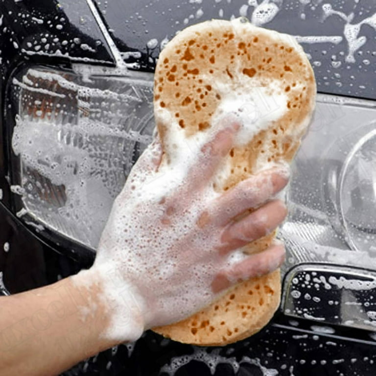 Unique Bargains Auto Car Easy Grip Wash Sponge Pad Absorbent Clean