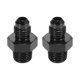 thumbnail image 1 of 2uds AN4 Macho a 1/4" NPT Macho Coche Llamarada Reductor Conexión Adaptador, 1 of 1