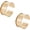 Gold, variant on Grooved Bangles Punk Style Wide Band Open Cuff Bangle Adjustable Alloy Wrist Cuff Wrap Bracelet for Gemstone Leather Inlay Bangle Making 34.5mm Wide