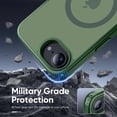 thumbnail image 4 of Funda protectora Tigowos compatible con iPhone 16e, color verde, 4 of 6