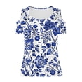 thumbnail image 5 of DeHolifer Tank Top for Women Loose O Ring Shoulder Tank Tops Summer Casual Sleeveless Camisole Trendy Cute T Shirts Blouses Blue M, 5 of 5