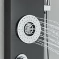 thumbnail image 3 of CES Wall Mounted Stainless Steel Shower Panel Tower System Black LED Rainfall Waterfall Shower Head + Handheld Sprayer + Rain Massage Body Jets + Tub Spout, 3 of 11