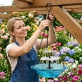 thumbnail image 5 of Solar Cascade Hanging Bird Bath Fountain – Solar Powered Cascading Outdoor Water Fountain with Pump & Bowl, Hanging Bird Bath for Patio, Backyard, Lawn, Garden Decor, 5 of 8