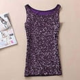 thumbnail image 4 of Tittly Vest for Women Tank Tops Women's Sequin Bottom Sleeveless Underwired Camisole Tops Tank Vest Vest Tops for Women Womens Tops Purple A, 4 of 4