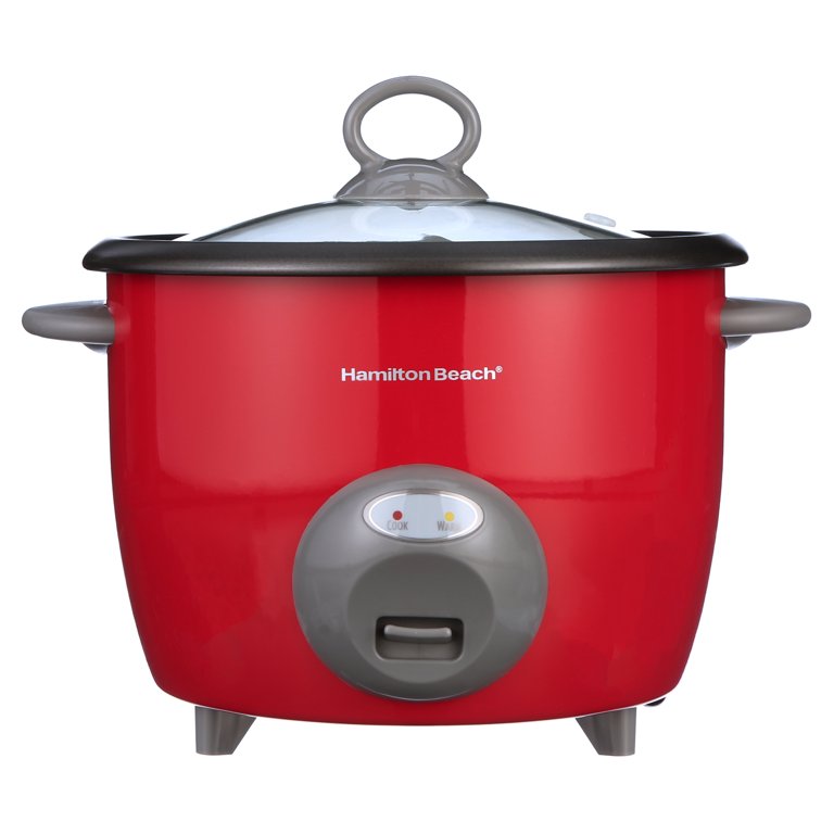 Best Buy: Hamilton Beach 20-Cup Rice Cooker and Food Steamer Red