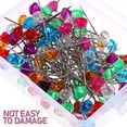 thumbnail image 7 of OFFIGAM Assorted Color Shiny Acrylic Floral Pins for Crafting, Sewing, Scrapbooking, Projects, and Decorative Uses, 7 of 7