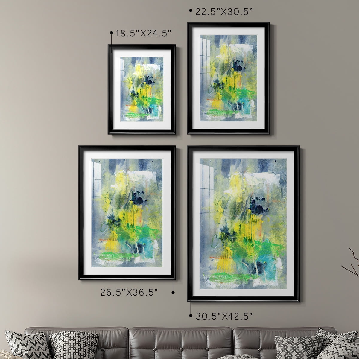 Wexford Home Sweet Things I Premium Framed Print, 30.5" x 42.5" - Ready to Hang, Black (Set of 2)