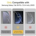 thumbnail image 2 of JETech Case for Samsung Galaxy Tab S9 FE+ / S9 FE Plus 12.4-Inch with S Pen Holder, Clear Transparent Hard PC Back, Protective Tri-Fold Stand Tablet Cover, Auto Wake/Sleep (Black), 2 of 6