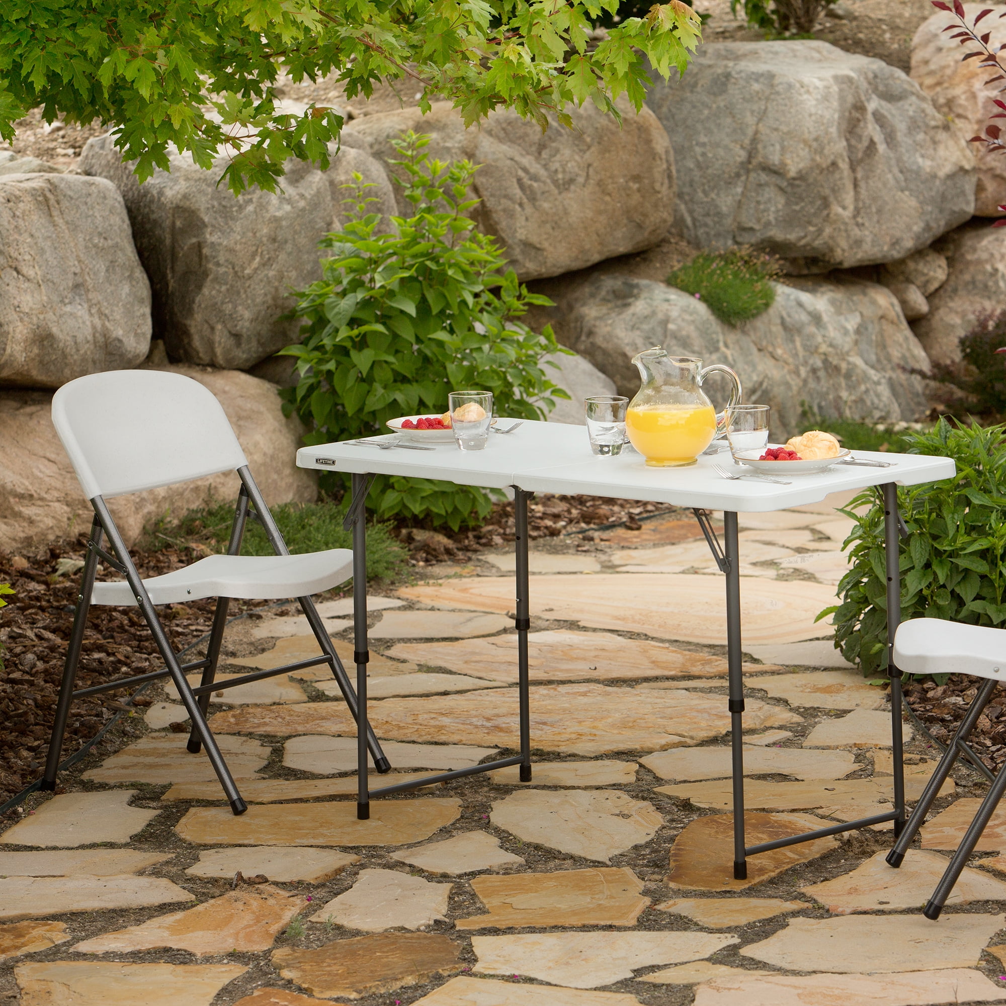 Lifetime - Brandclub - Lifetime 4 Foot Fold-in-Half Adjustable