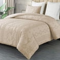 thumbnail image 1 of Juego de Funda Duvet Bluelander para Edredon Queen 2 Fundas de Almohada Beige, 1 of 5
