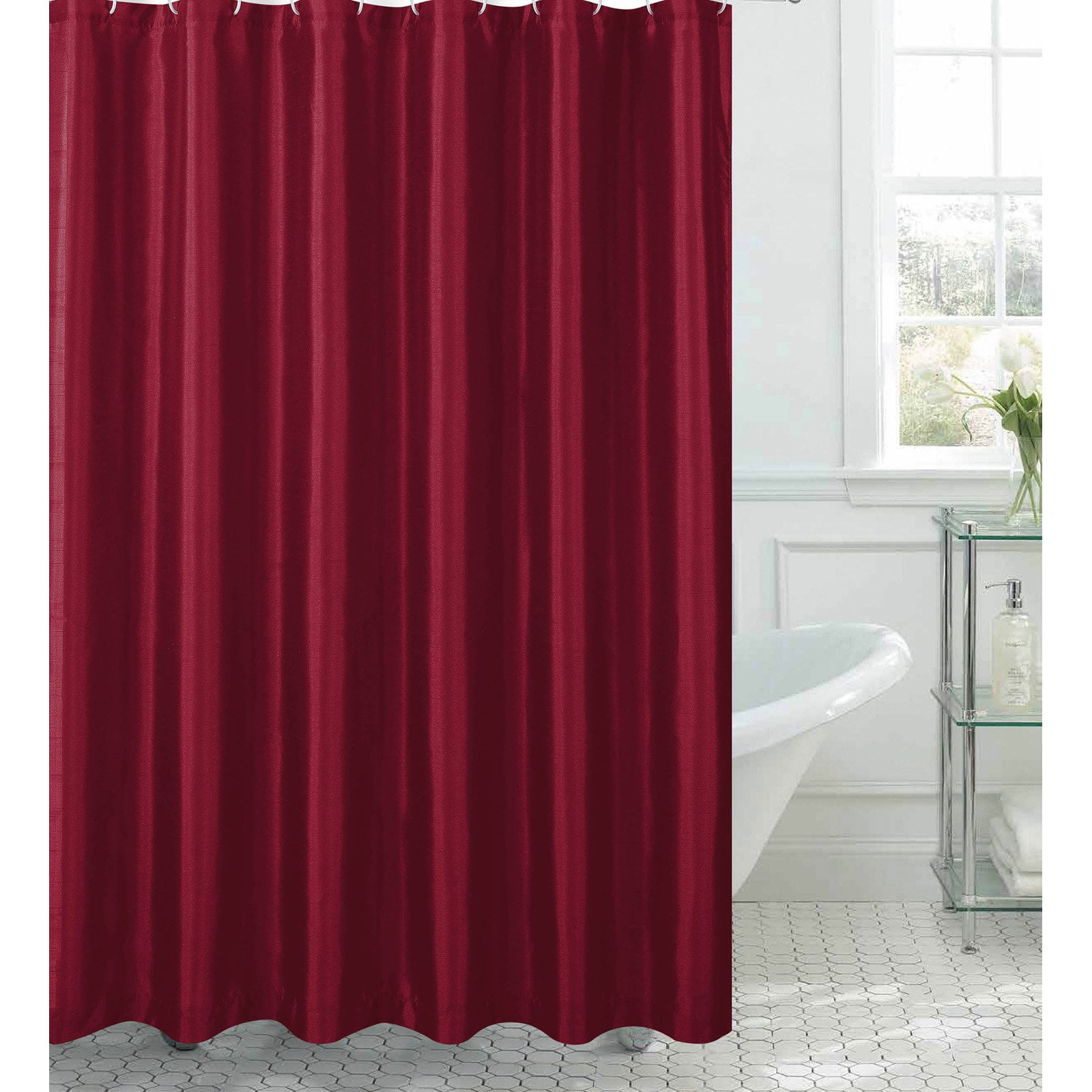 Creative Home Ideas Jane Faux Silk Shower Curtain