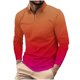 thumbnail image 2 of Blusa y camisa de manga larga con cuello vuelto para hombre, informal, con cuello vuelto, estampado, para fitness, deportiva, de manga larga, de poliéster, 2 of 5