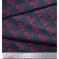 thumbnail image 2 of Soimoi Poly Georgette Fabric Bird & Heart Decor Fabric Printed Yard 52 Inch Wide, 2 of 3