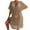 Khaki, variant on Idoravan Beach Cover up for Women Clearance Women's New Fashion Beach Sexy Solid Hem Cover Up Swimwear