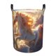 thumbnail image 1 of Fotbe Rainbow Cloud White Horse Cesto de Ropa con Asas, Cesto Impermeable de Gran Capacidad, Bolsa de Lavado para Dormitorio, Cesto de Ropa con Ruedas y Asas-Small, 1 of 6