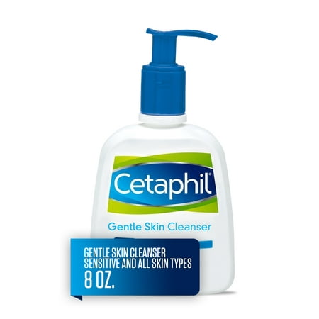 Cetaphil Gentle Skin Cleanser, Face Wash For Sensitive and All Skin Types, 8 (Best Drugstore Skincare For Sensitive Skin)