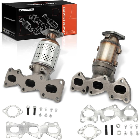 A-Premium Front 2-PC Exhaust Manifold Catalytic Converter Kit Direct-Fit Compatible with Hyundai Sonata 2006-2007, Azera 2006-2010, Entourage 2007-2008 & Kia Sedona, Amanti, 3.3L 3.8L, EPA Compliant