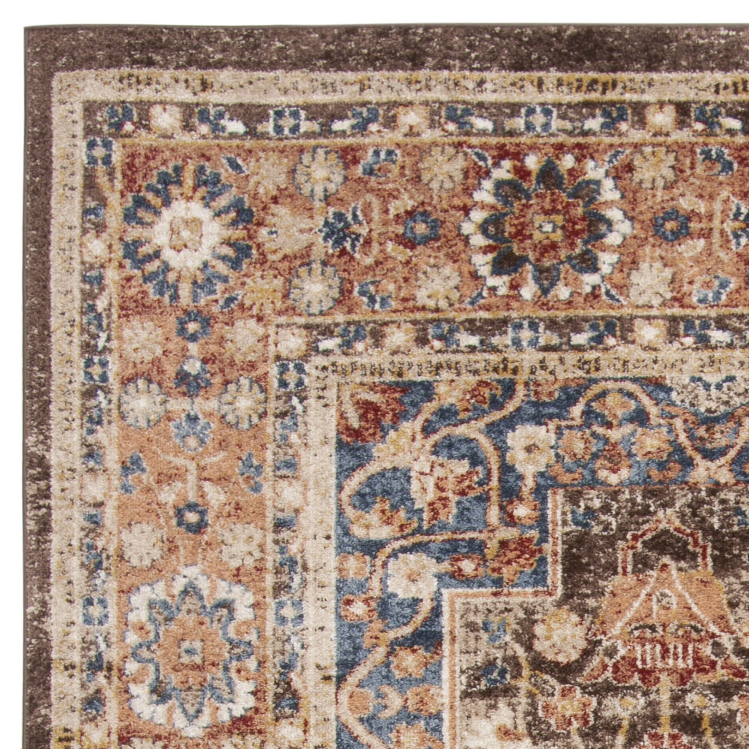 SAFAVIEH Bijar Orval Faded Traditional Area Rug, Brown/Rust, 10' x 14'