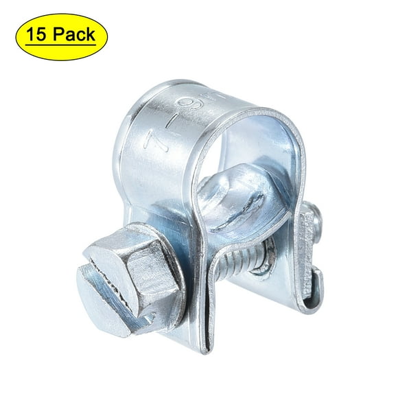Uxcell 79mm Mini Fuel Injection Hose Clamp Zinc Plated Steel Fuel Line
