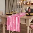 thumbnail image 2 of Table Runners 70 Inches Long Dress Scarves, Pink Abstract Farmhouse Coffee/Dining/Kitchen Table Decor, Holiday Table Runner, Vintage Geometric Gradient Oil Painting Modern 13x70 Inch, 2 of 9