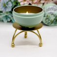 thumbnail image 3 of European Style Candlestick Iron Candle Holders Retro Round Table Golden For Home Festive Ornament 1Pcs, 3 of 8