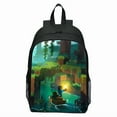 thumbnail image 4 of Minecraft Legends My World Backpack Cartoon Men's and Women's Casual Lightweight Backpack, 4 of 10