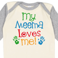 thumbnail image 4 of Inktastic My Meema Loves Me Boys or Girls Long Sleeve Baby Bodysuit, 4 of 5