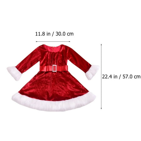 

Kids Christmas Dress Christmas Long-Sleeve Dress Fashionable Little Girls Party